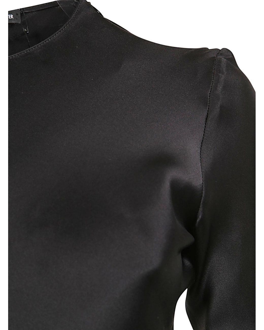 Ann Demeulemeester Black Long-Sleeve Dress