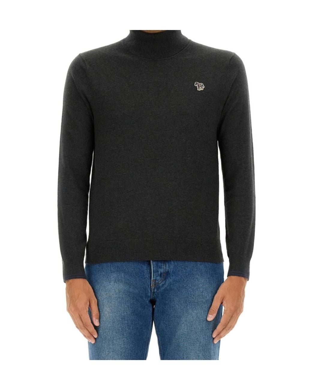 Paul Smith Black Ps Paul Smith Zebra Roll Neck Jumper for men