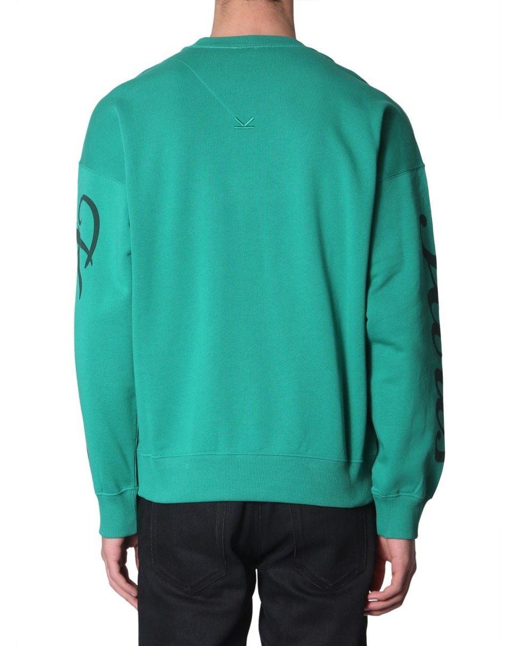 KENZO Green Flying Tiger Embroidered Sweatshirt for men