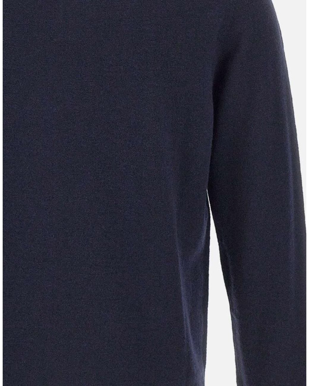 Kangra Cashmere Blue Kangra Long-Sleeve Polo Shirt for men