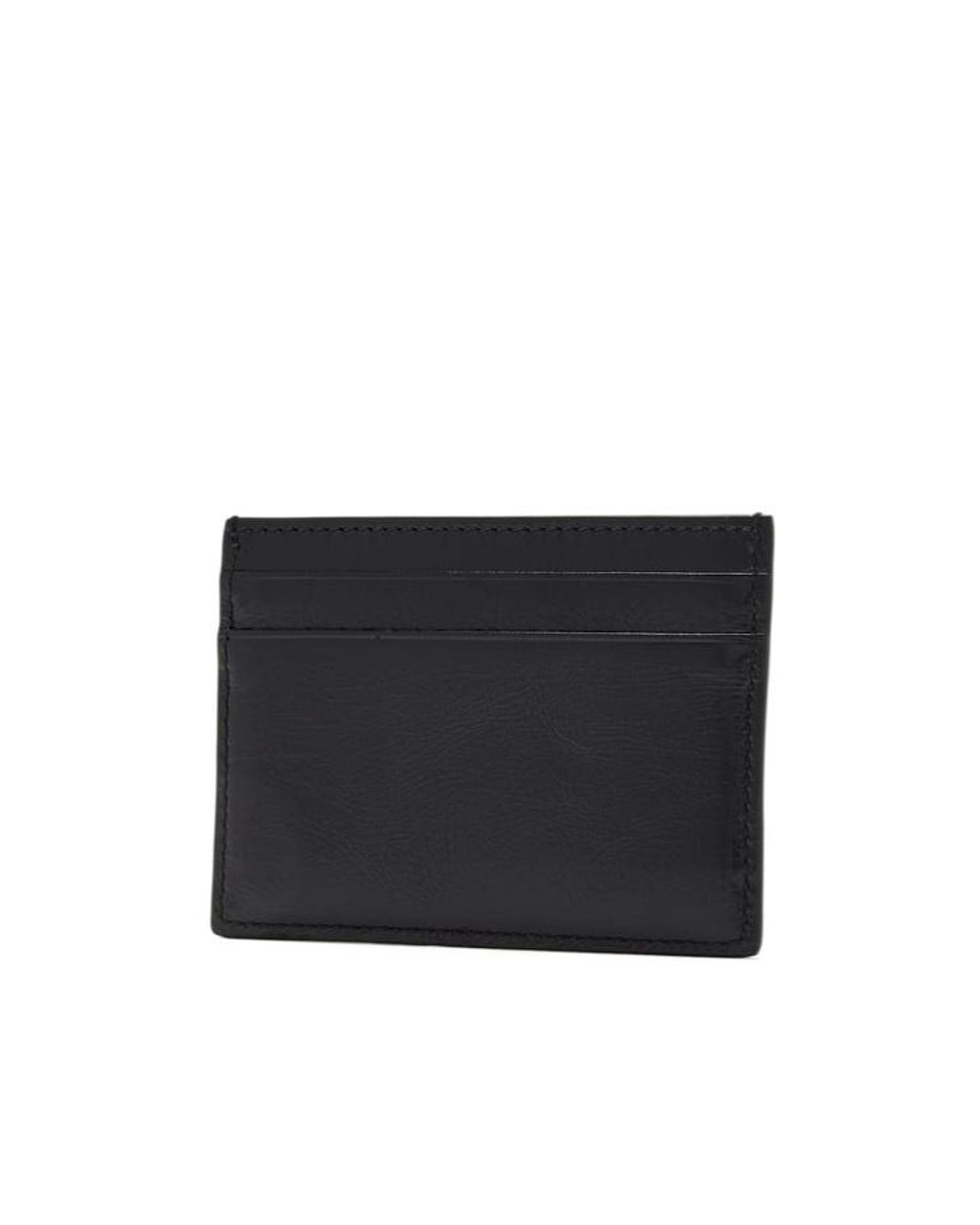 Gucci Black Interlocking G Plaque Card Case for men