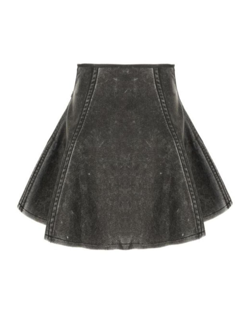 DIESEL Gray O Erina A-Line Mini Skirt