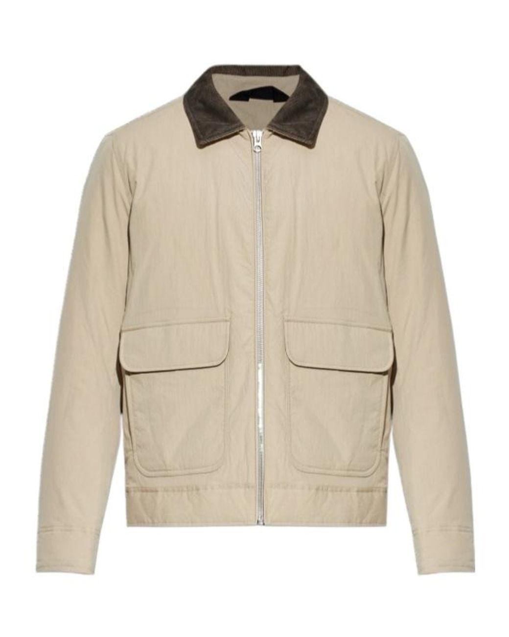 Rag & Bone Natural Corduroy Collar Jacket for men