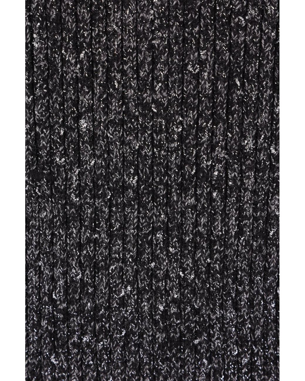 J.W. Anderson Black Ribbed-Knit Zip-Up Vest