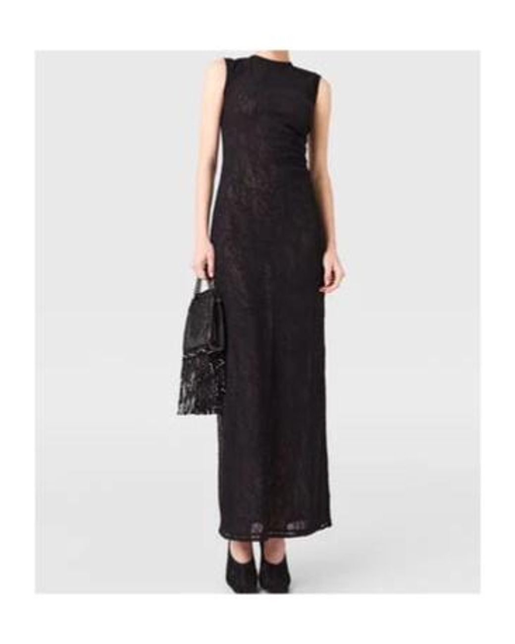 Stella McCartney Black Lace Sleeveless Maxi Dress