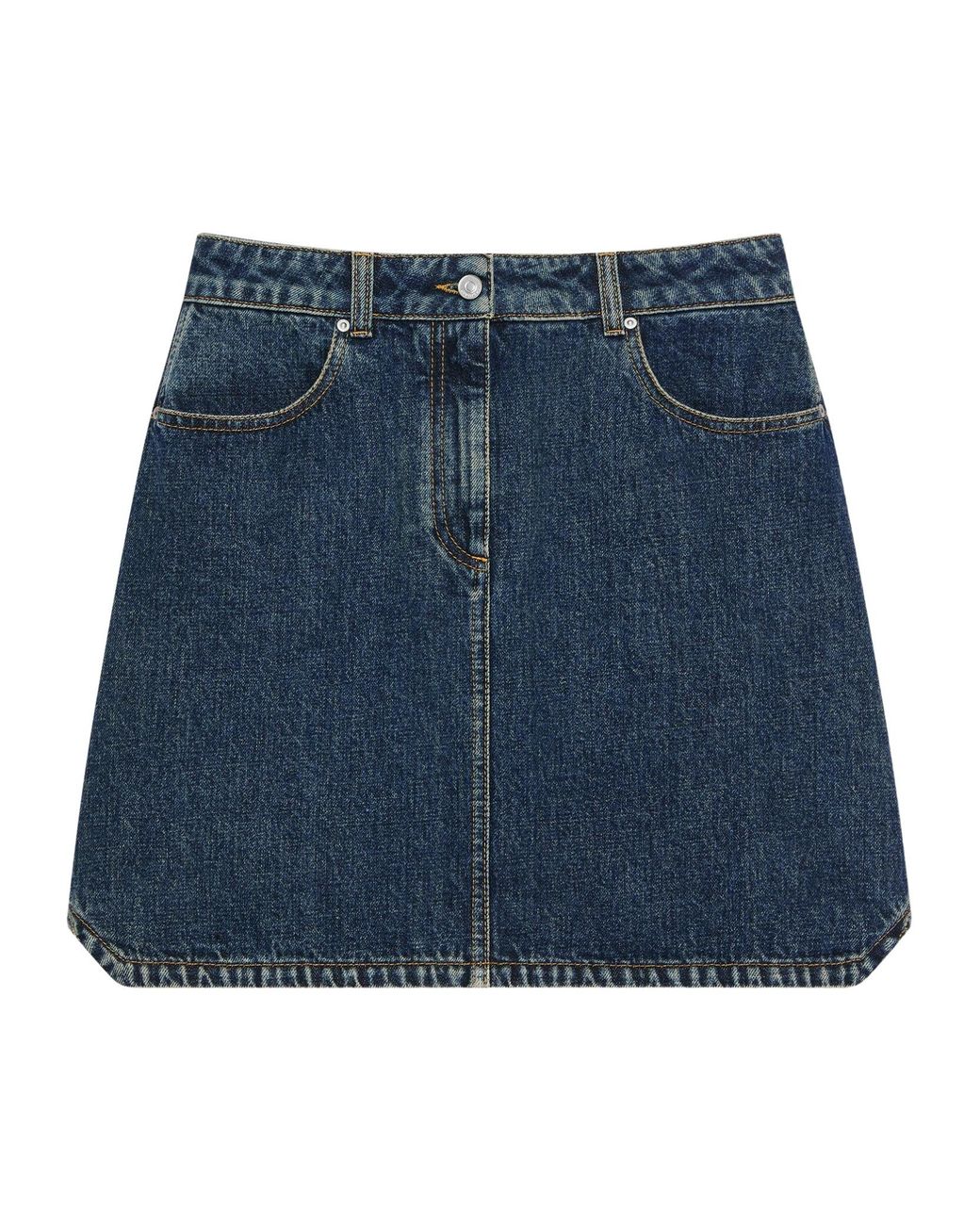 Givenchy Blue Mini Denim Skirt