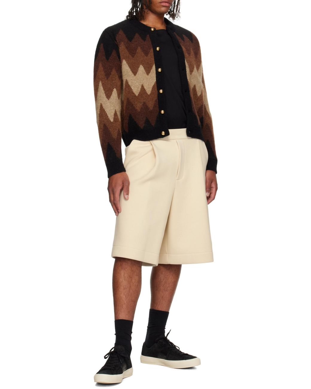 Tom Ford Black Cambridge Sneakers for men