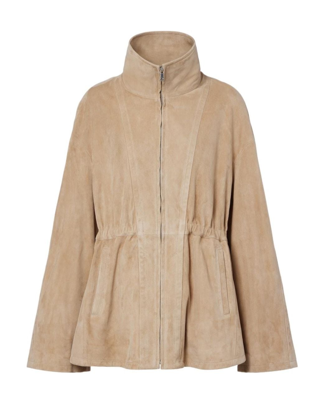 Nour Hammour Natural Passage Suede Jacket
