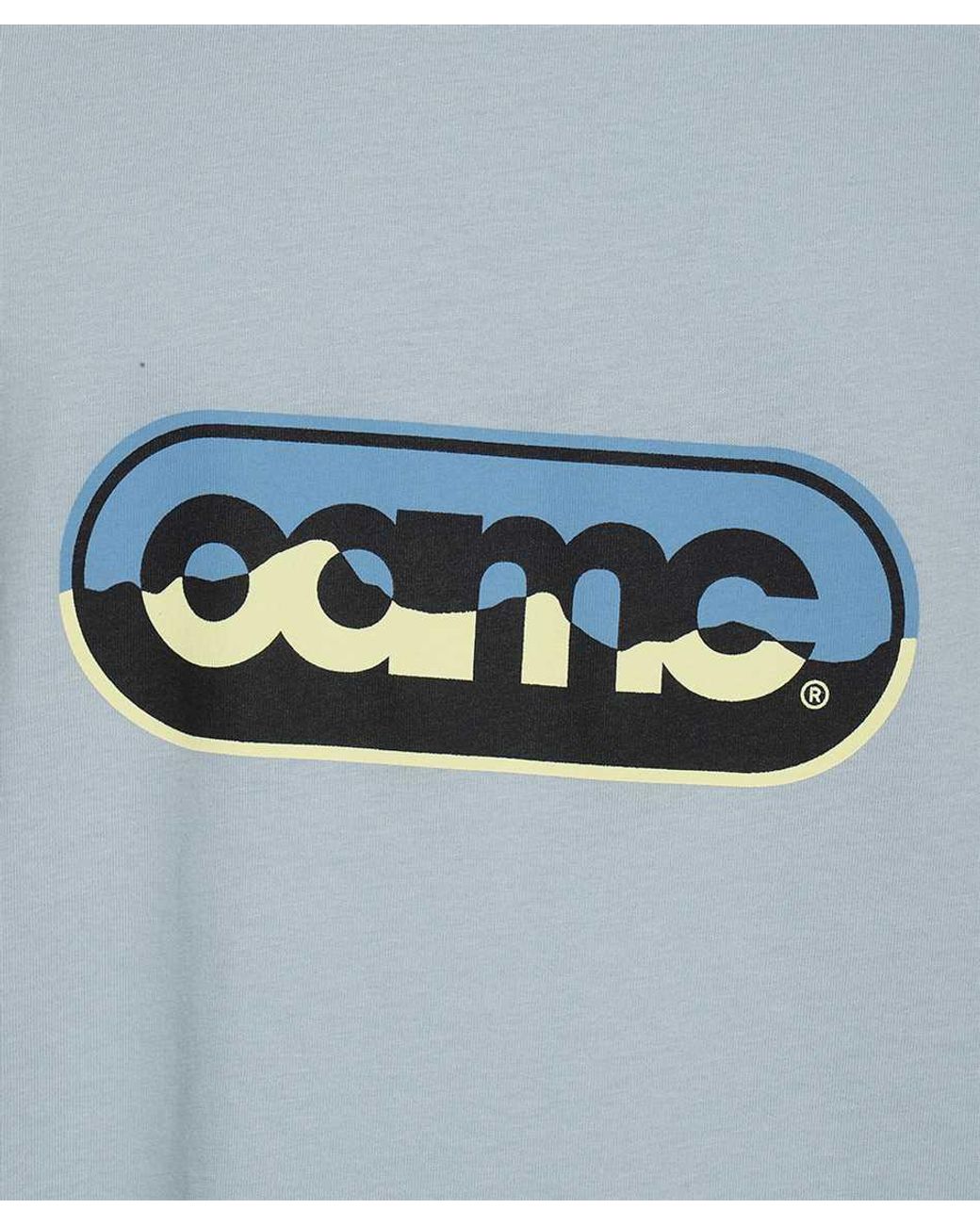 OAMC Blue Logo-Printed Crewneck T-Shirt for men