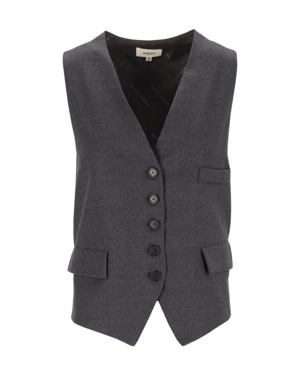 Barena Black Romeo Buttoned Waistcoat Jacket