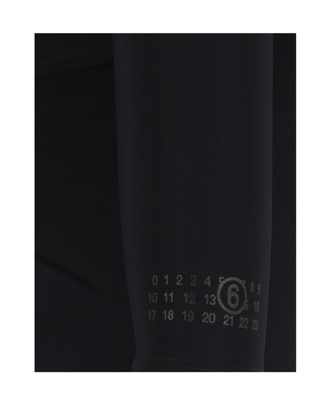 MM6 by Maison Margiela Black Asymmetric Jersey Top