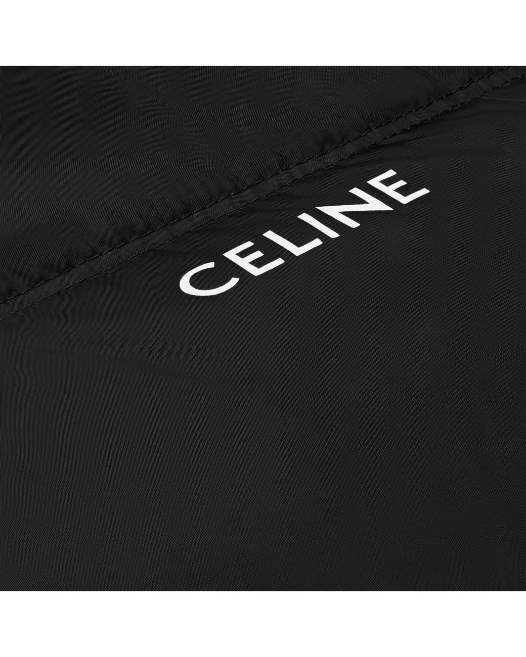 Céline Black Cropped Down Jacket