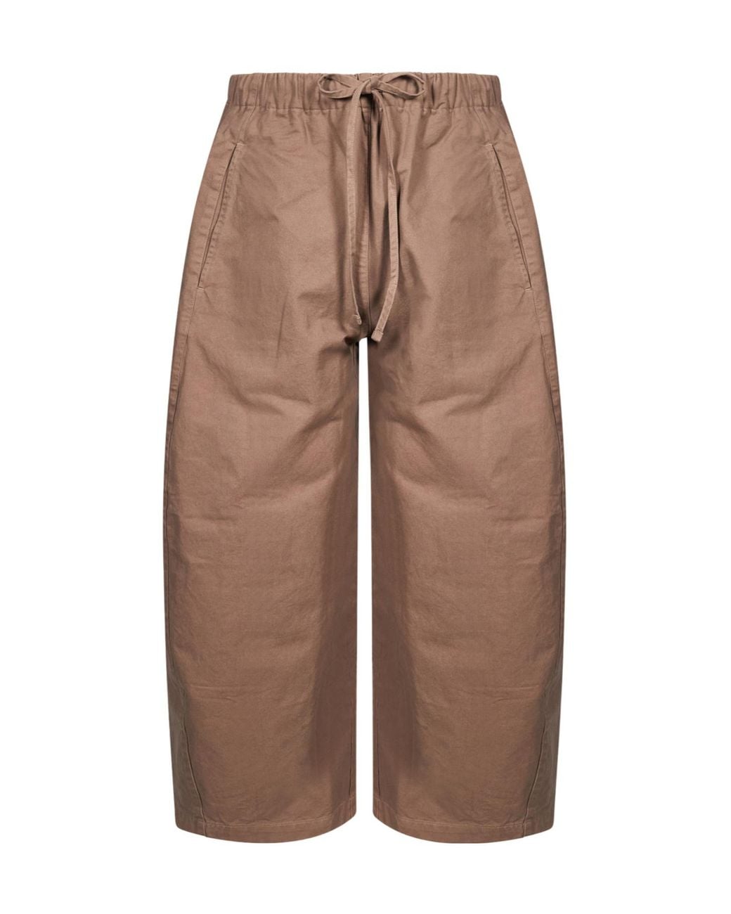 Entire studios Brown Drawstring Lantern-Style Casual Trousers for men