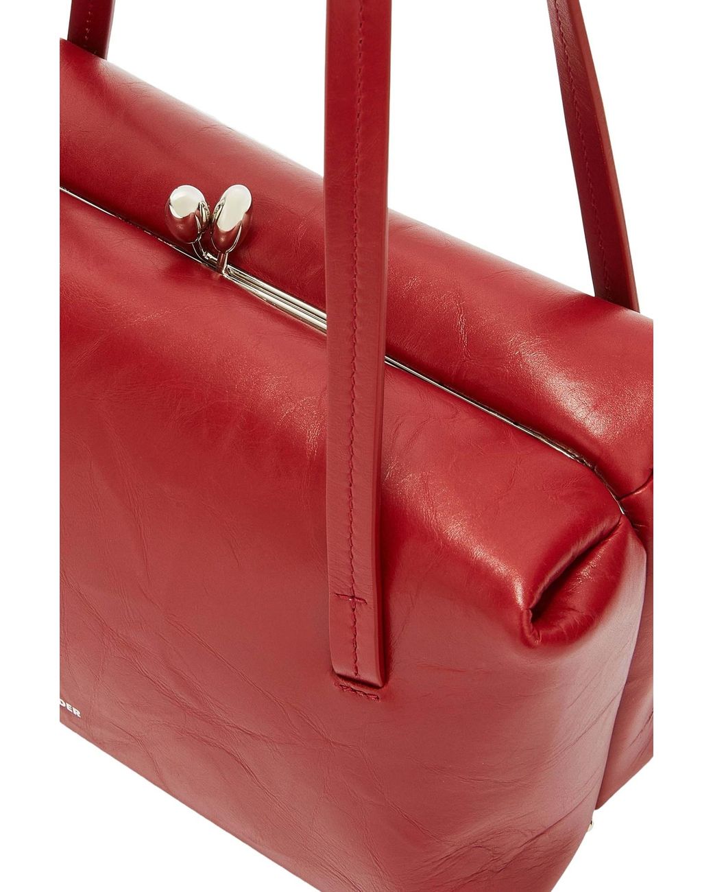 Jil Sander Red Goji Soft Handle Tote Bag