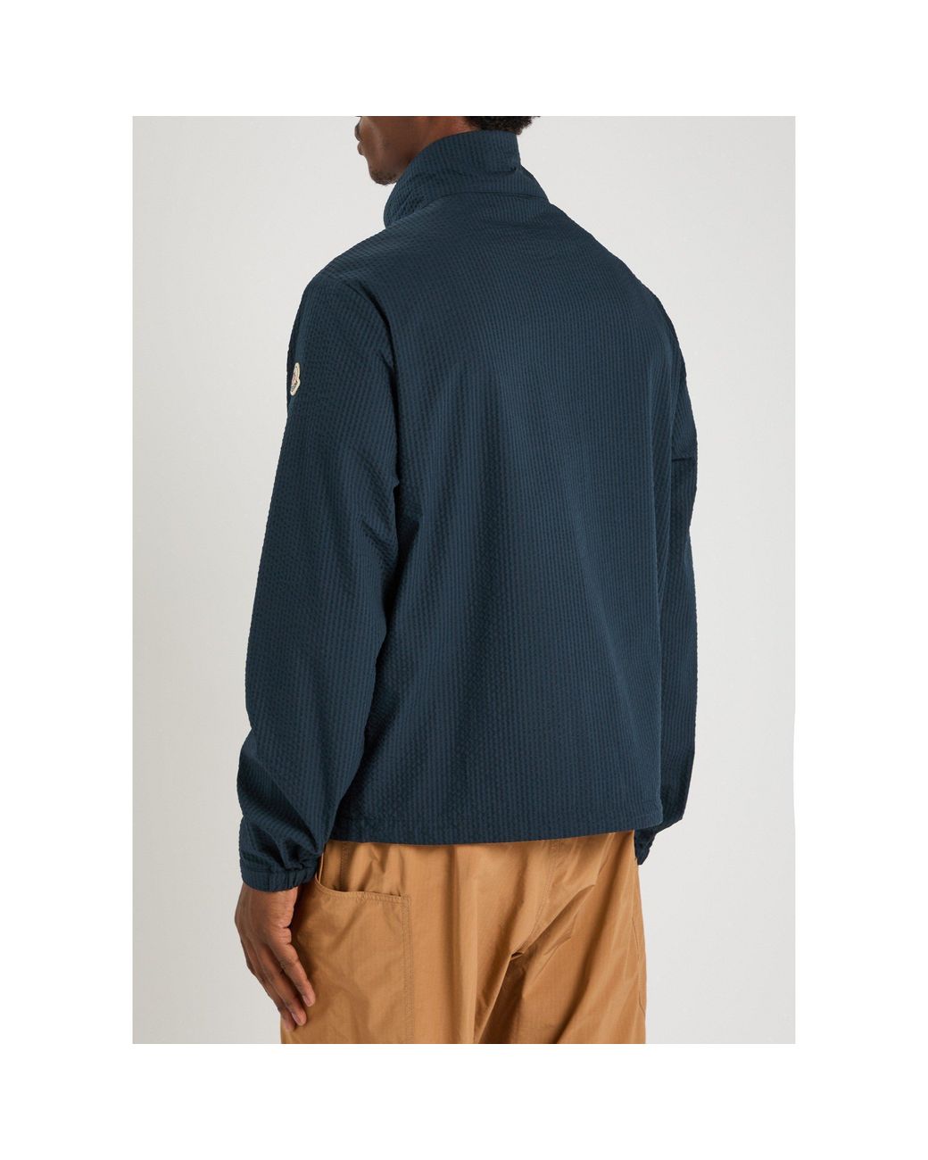 Moncler Blue Simple Jacket for men