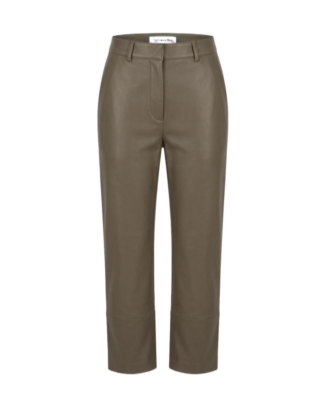 Frankie Shop Gray Lior Leather Trousers