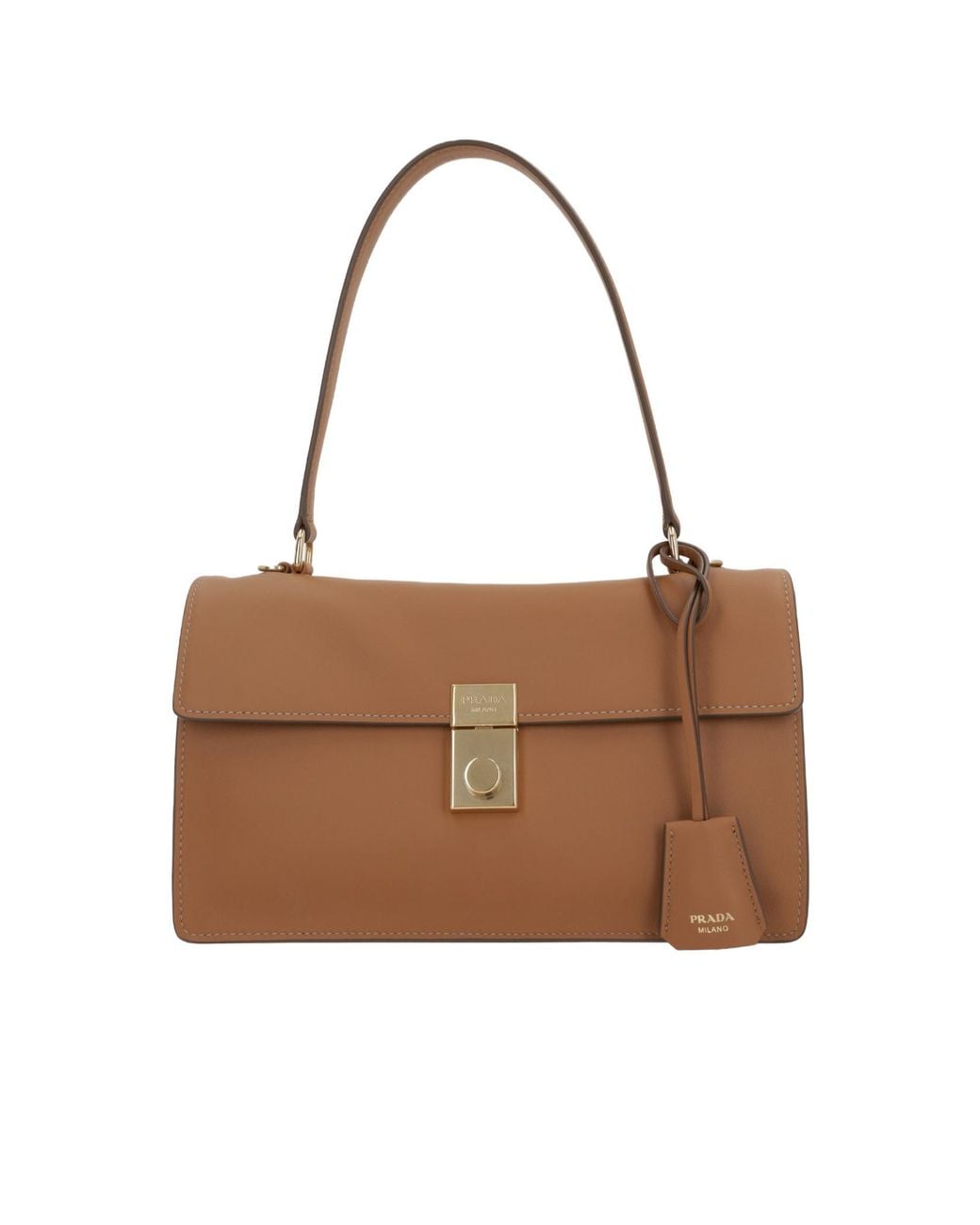 Prada Brown Soft Sound Shoulder Bag