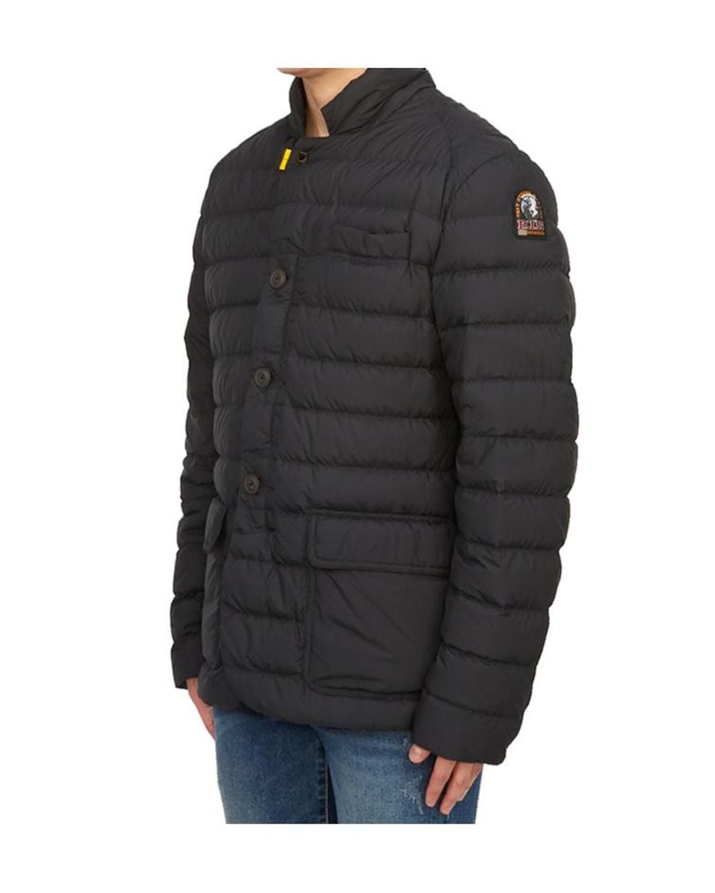 Parajumpers Black High-Neck Long-Sleeve Down Jacket for men