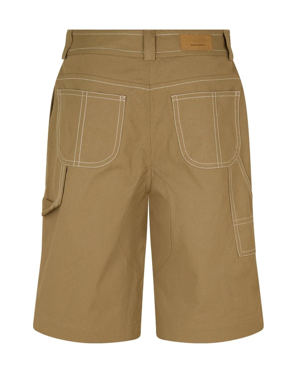 AMI Natural Durable Twill Shorts for men