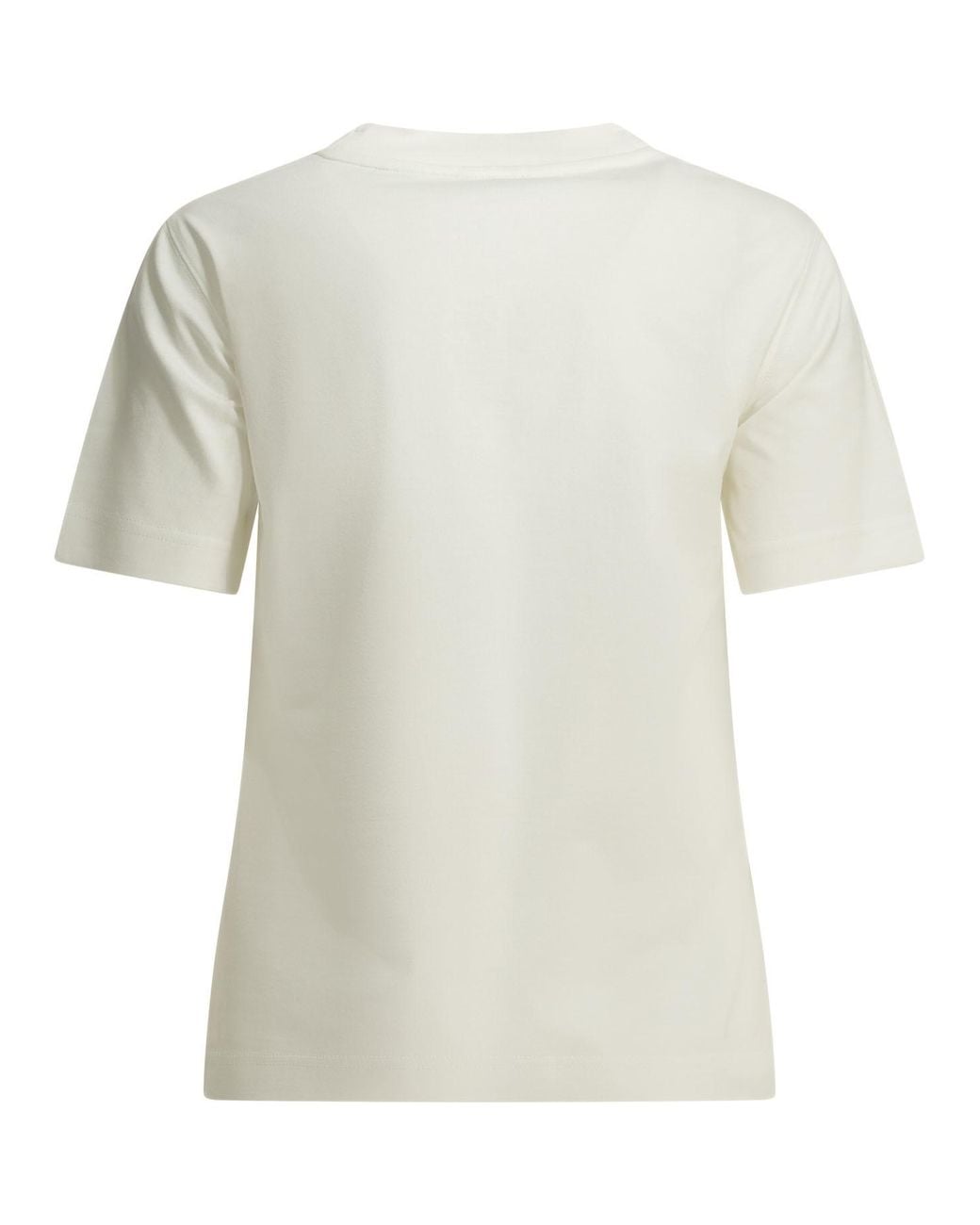 Burberry White Knight Check Crewneck T-Shirt