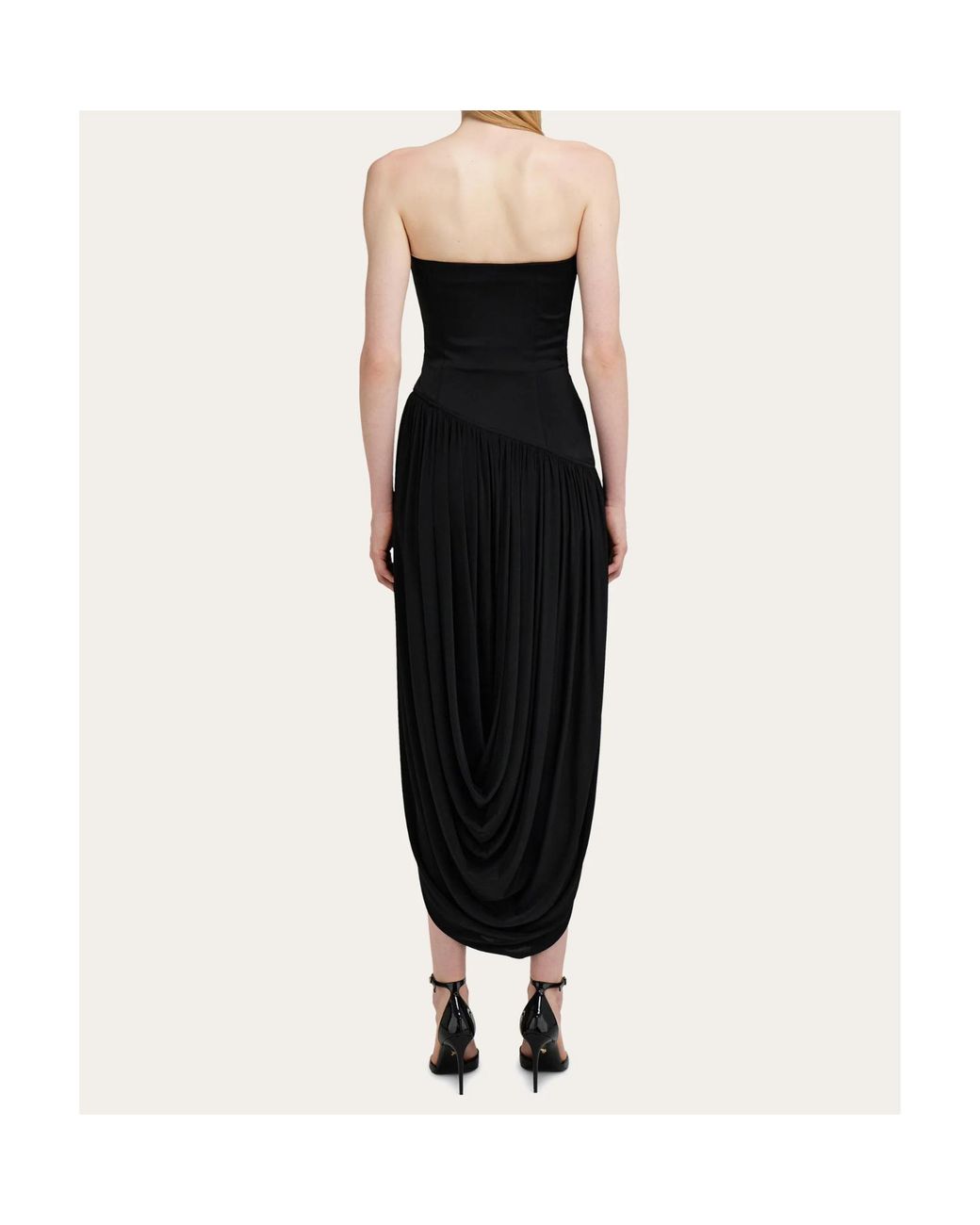 Ferragamo Black Bustier Dress