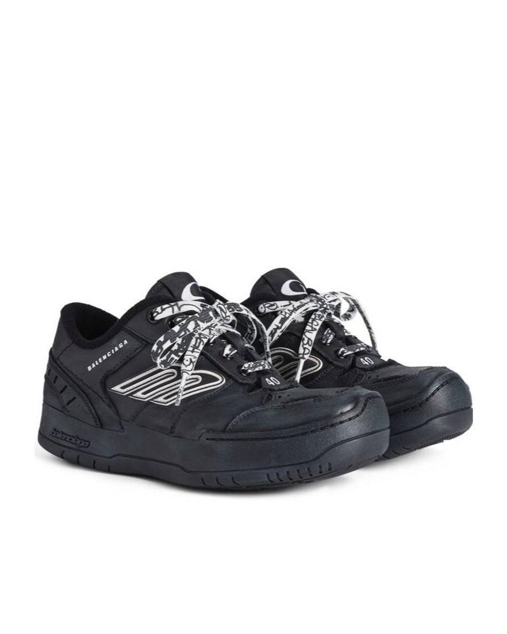 Balenciaga Black Hamptons Platform Sneaker