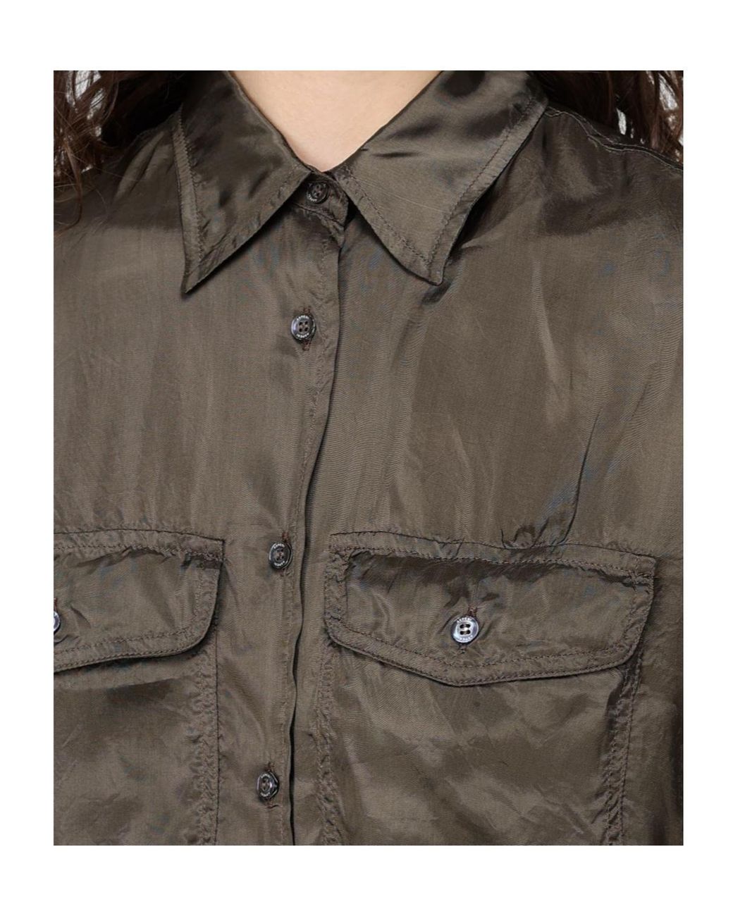 Aspesi Green Button-Down Short-Sleeved Shirt