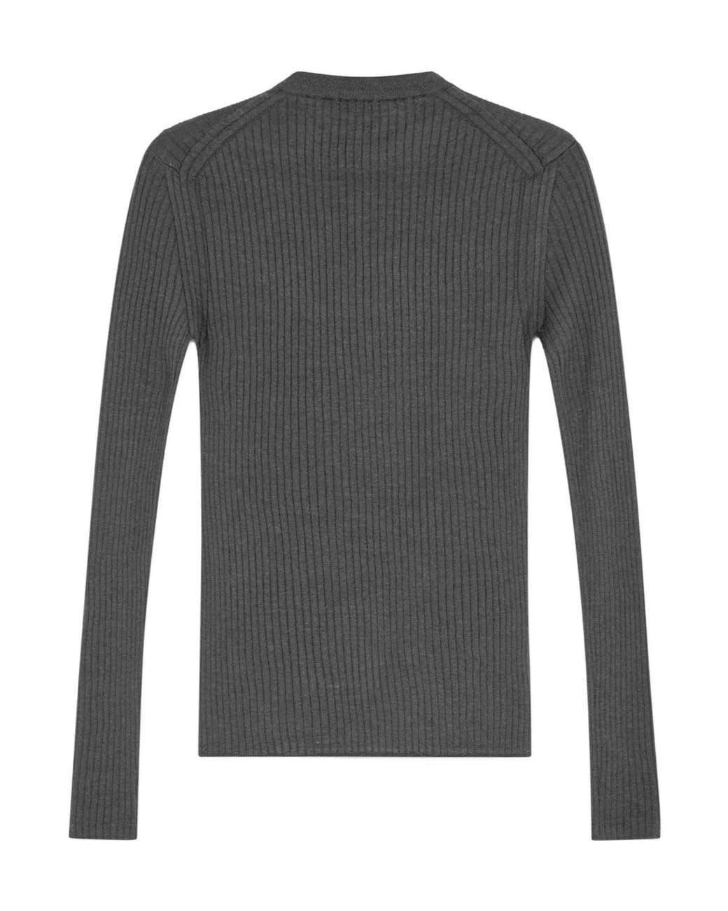 Jil Sander Gray Lightweight Wool Blend Sweater