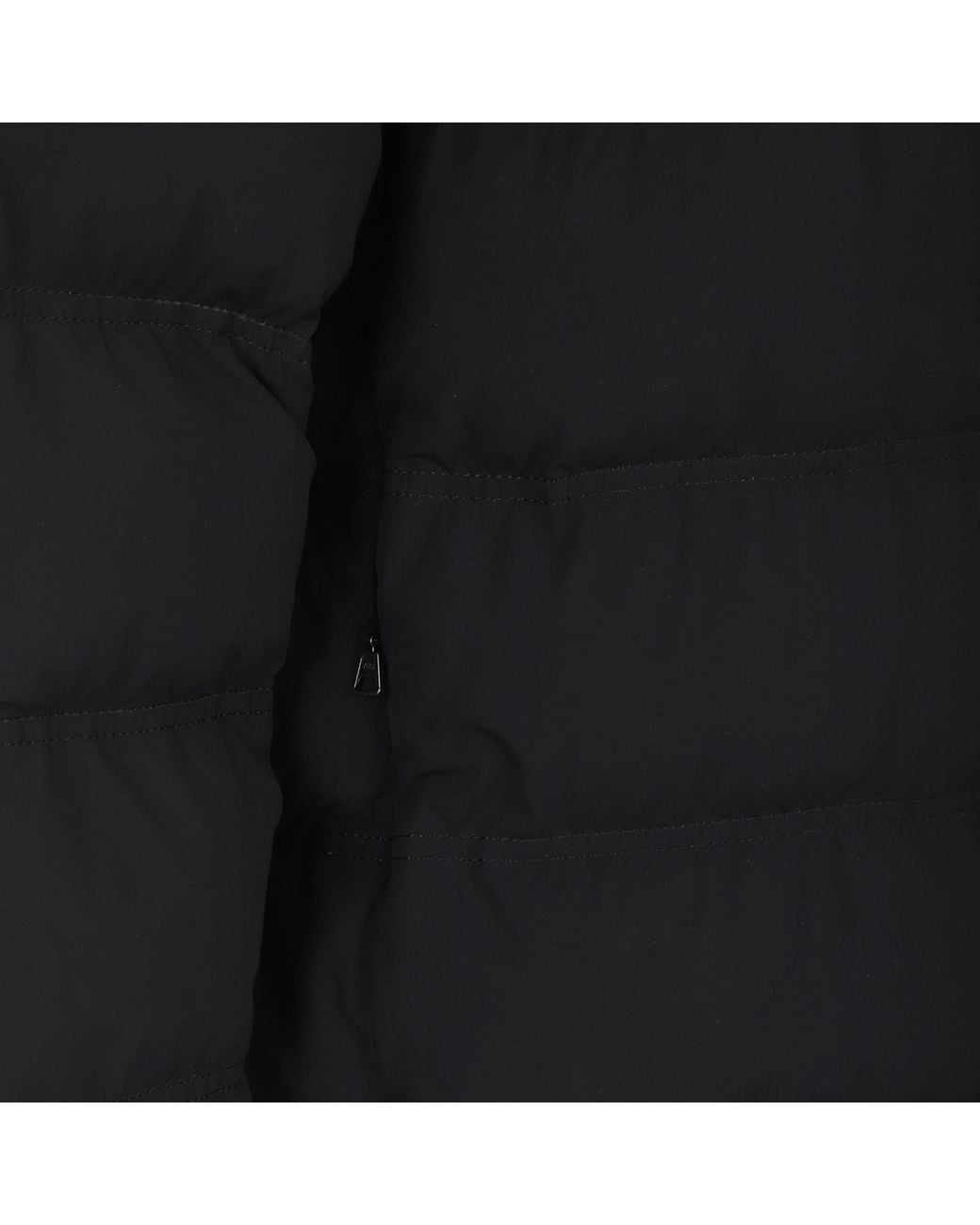 Aspesi Black Quilted Hooded Jacket for men