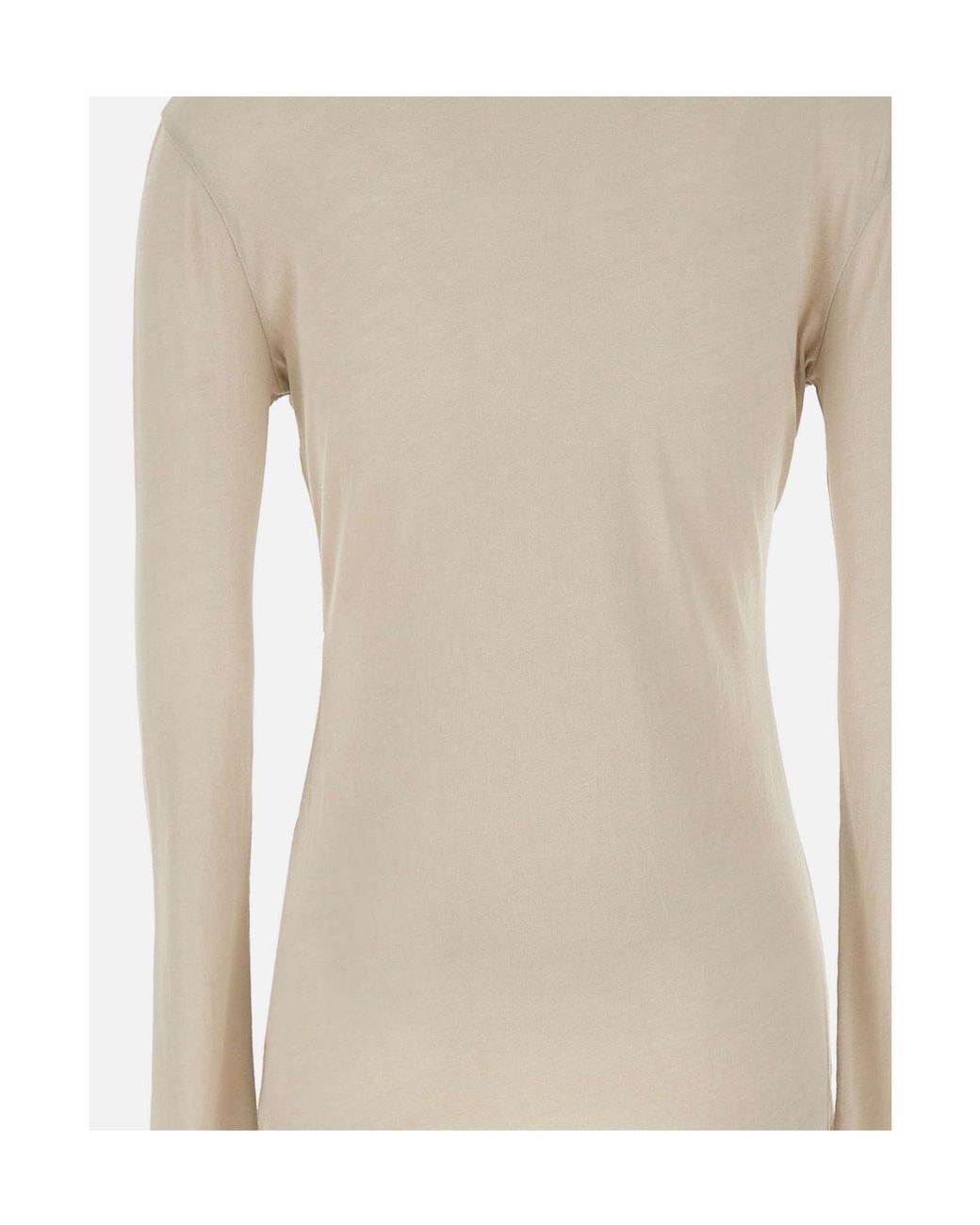 Entire studios Natural Sheer Long Sleeve Knitted Top