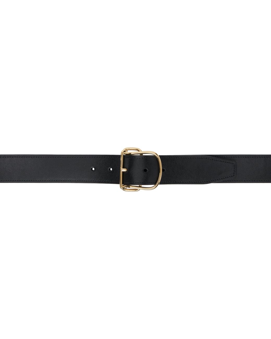 Totême Black Swirl Leather Belt