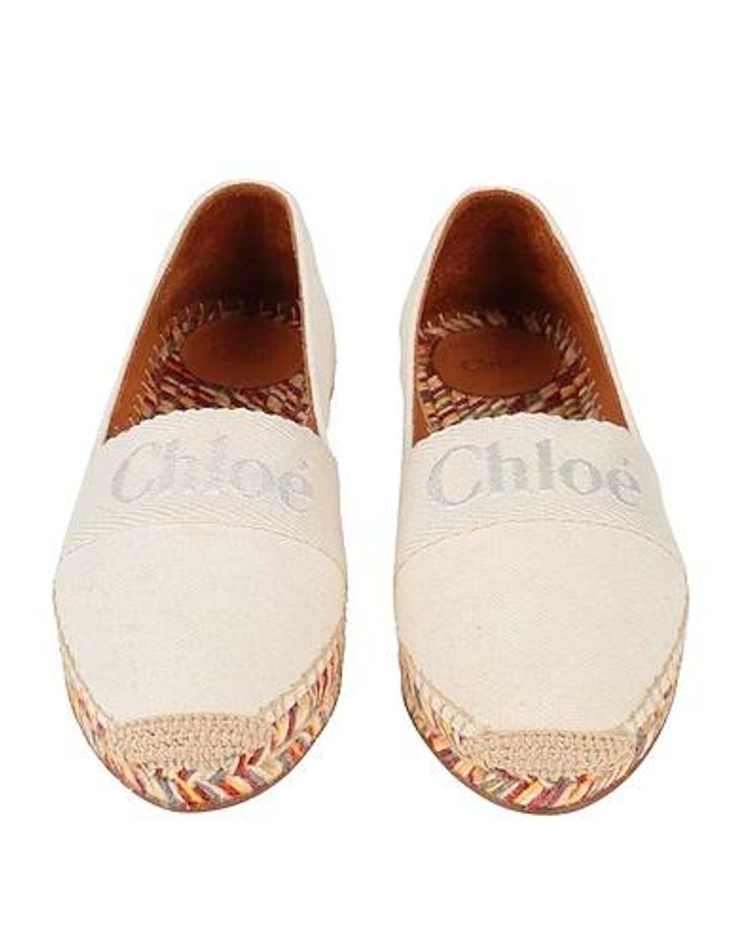 Chloé Natural Print Platform Espadrilles