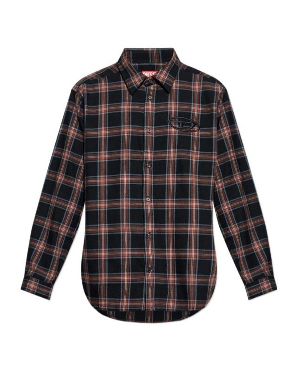 DIESEL Blue S-Simply Checked Shirt for men