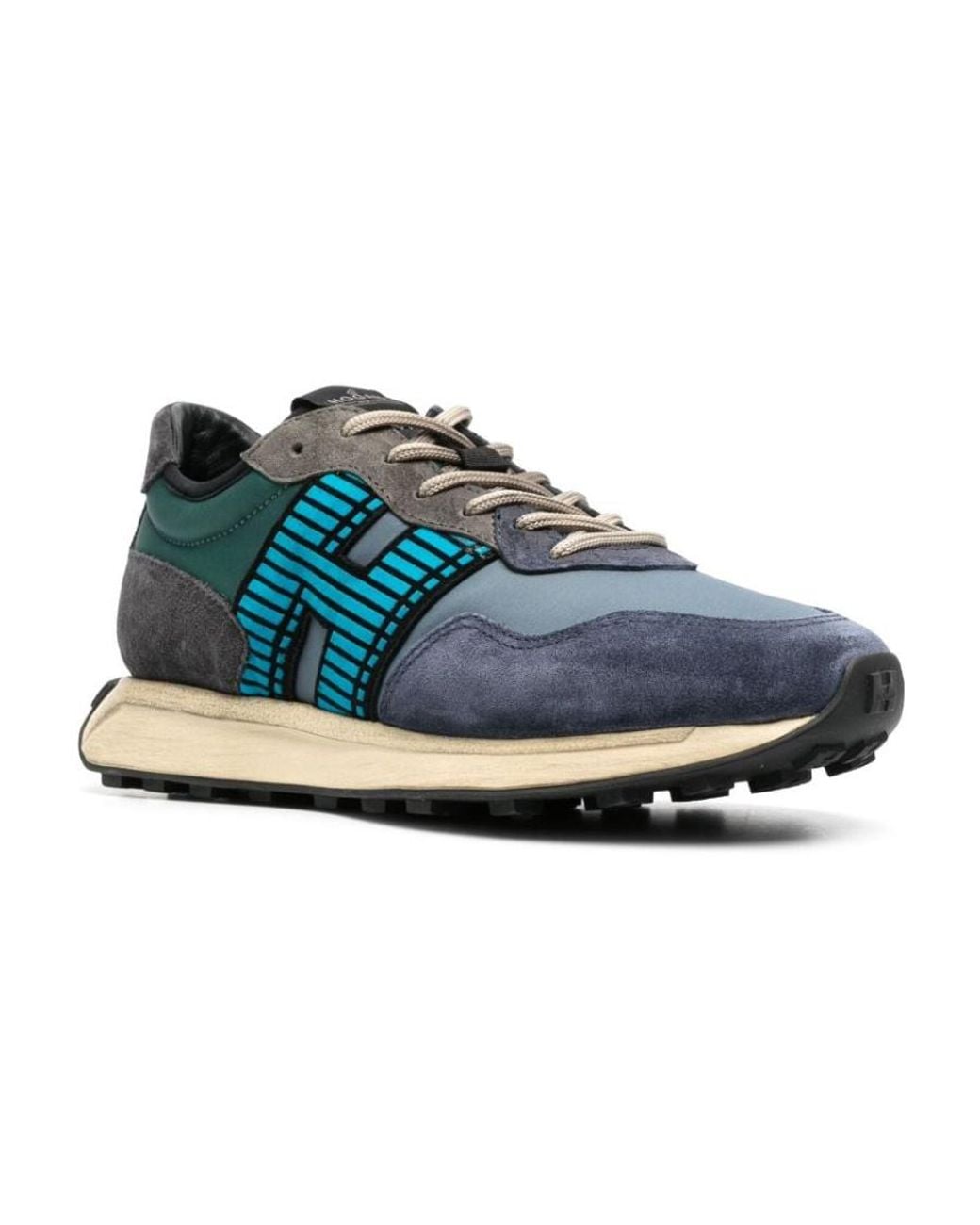 Hogan Blue H601 Lace-Up Sneakers for men