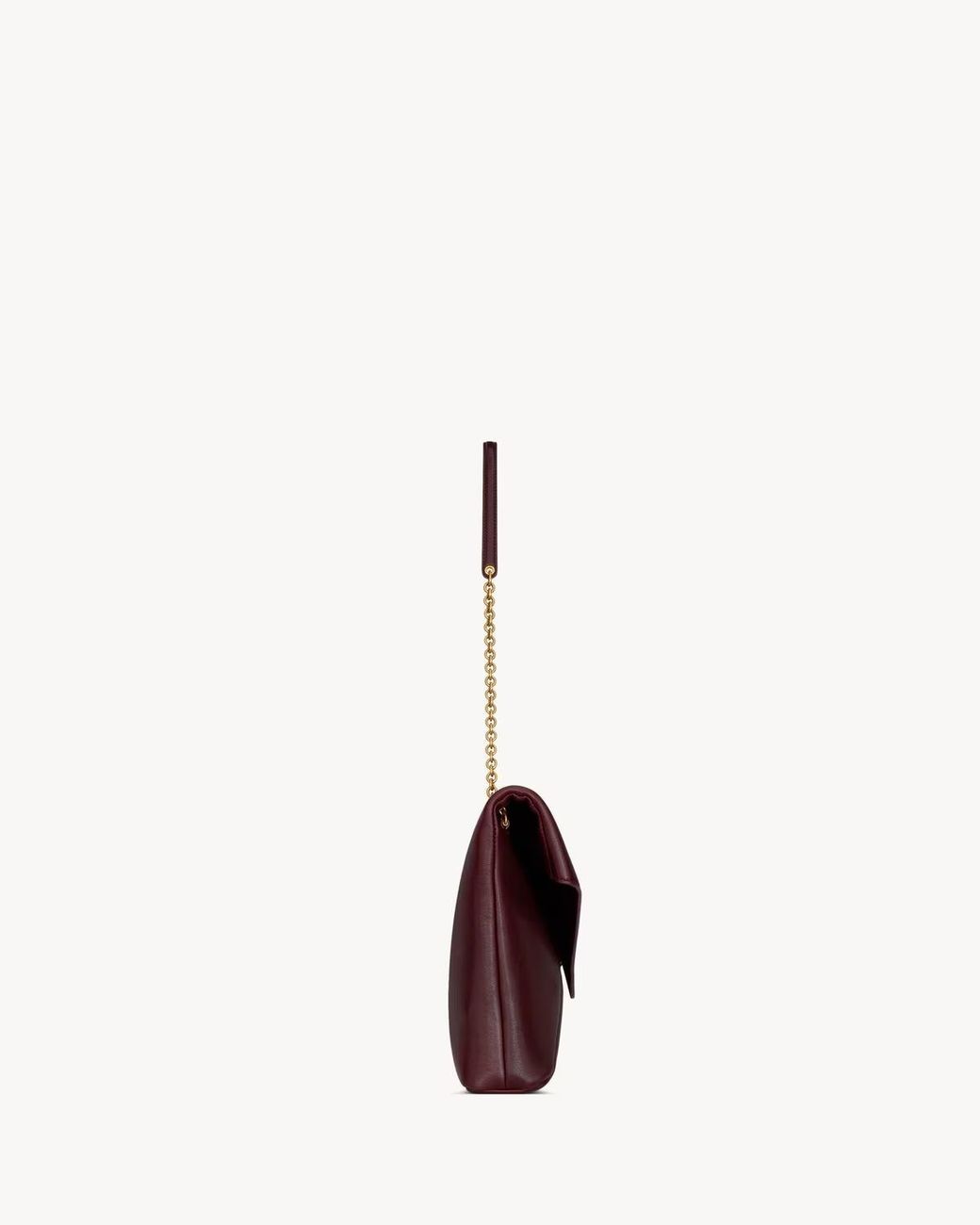 Saint Laurent Purple Cassandre Xxl Foldover Top Pouch