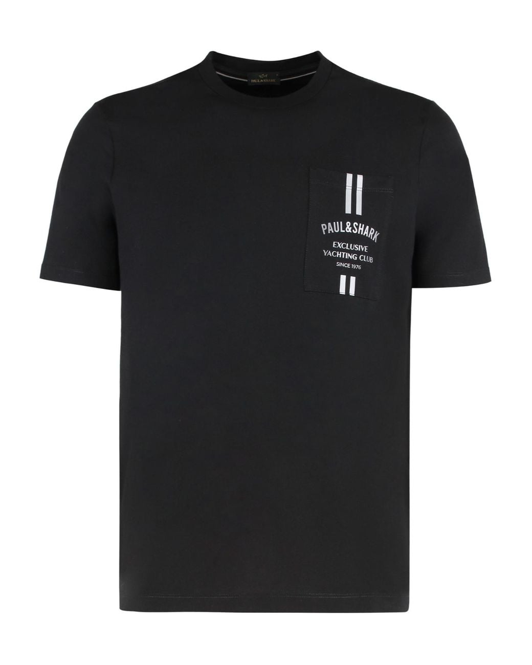 Paul & Shark Black Logo Pocket T-Shirt for men