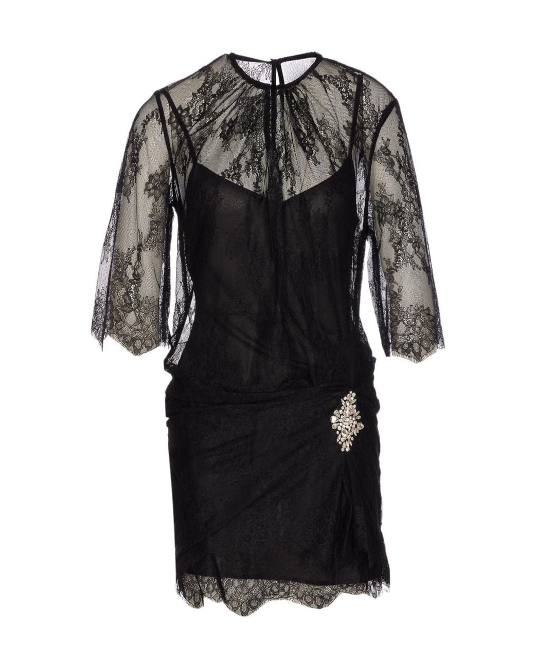 Liu Jo Black Laced Mini Dress