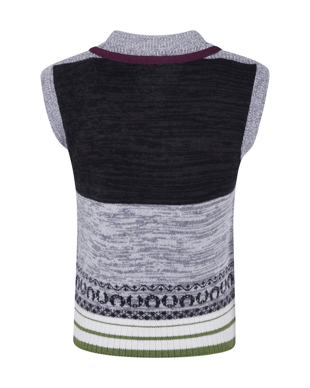 Dries Van Noten Blue Fitted Cashmere Top