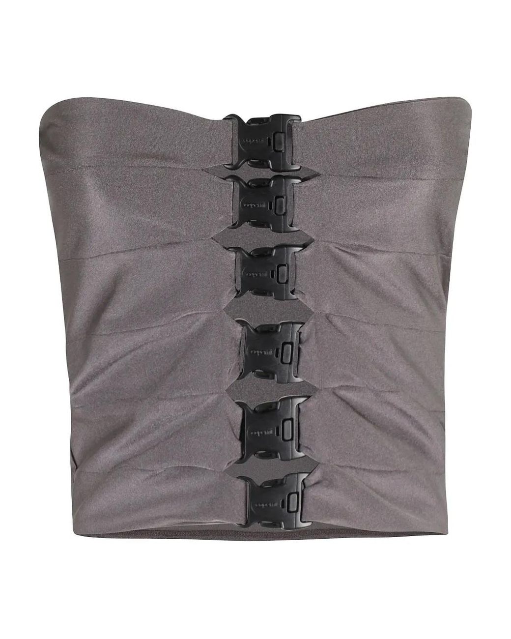 Coperni Gray Multi Buckle Top