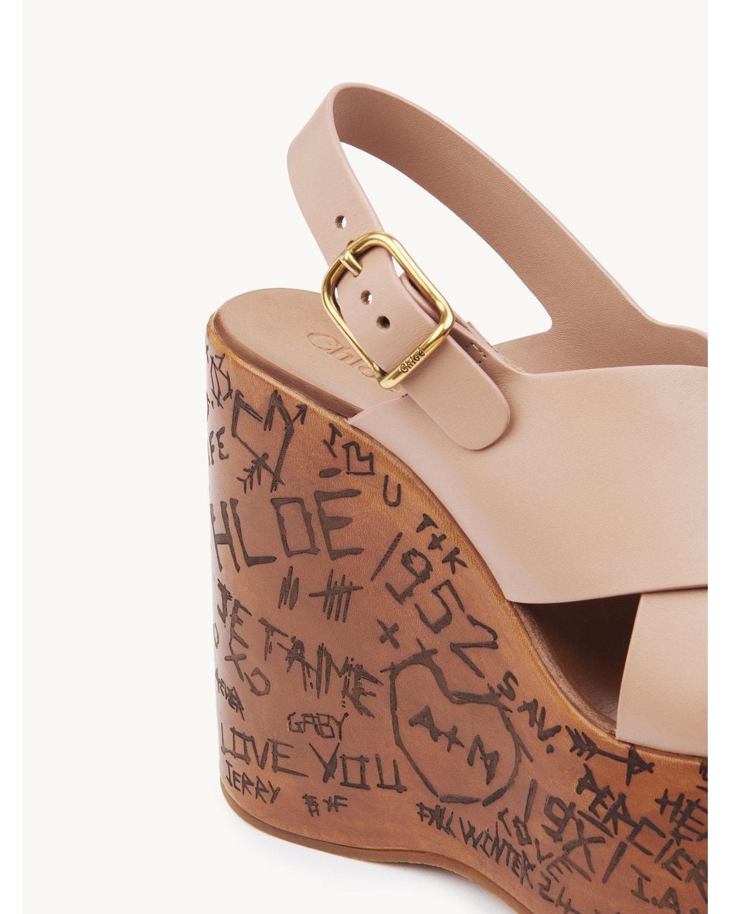 Chloé Brown Chloé Maxime Wedge Sandals
