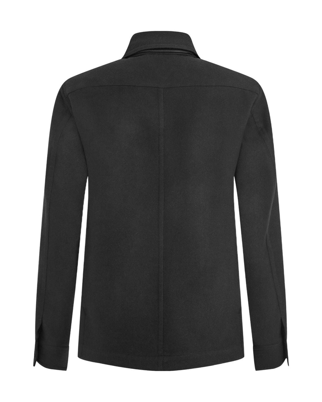 Tom Ford Black Lapel Shirt-Style Jacket for men