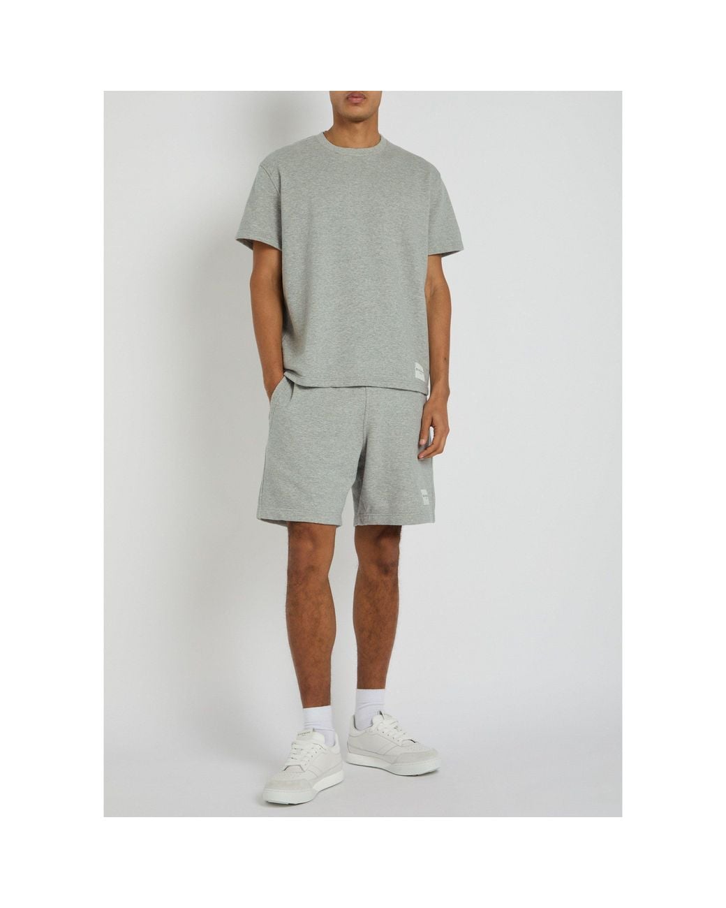 Givenchy Gray Crew-Neck Cotton T-Shirt for men