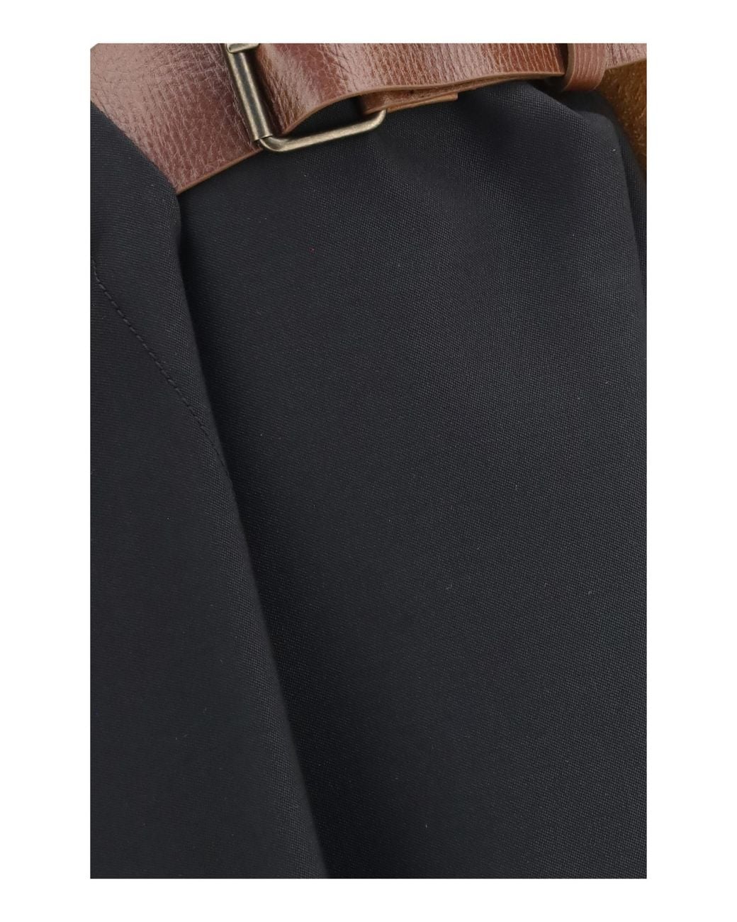 Bottega Veneta Black Grain De Poudre Skirt
