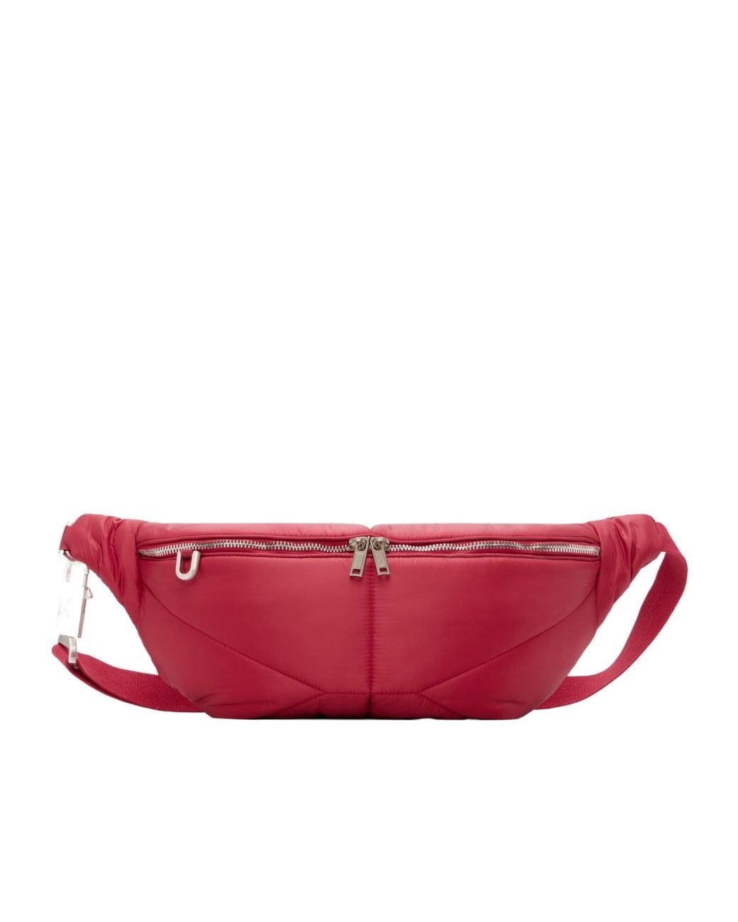 Moncler Red Rick Owens Quilted Zipped Belt Bag for men