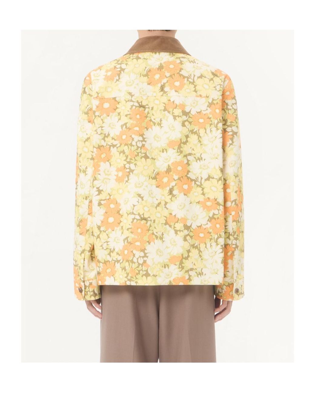 Valentino Metallic Collared Long-Sleeved Casual Jacket for men
