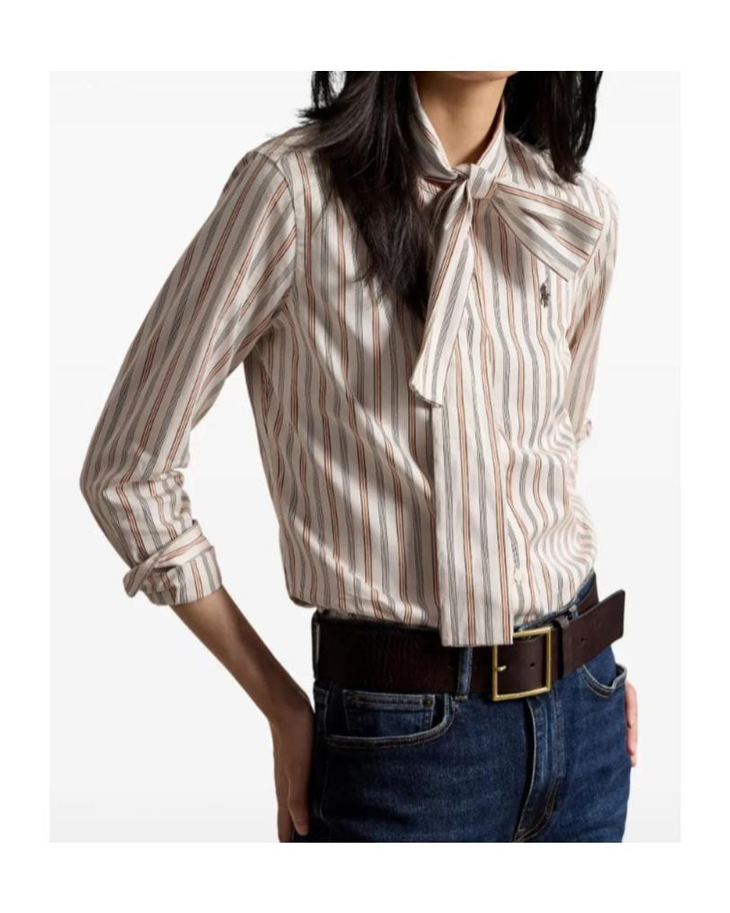 Polo Ralph Lauren Multicolor Logo Embroidered Striped Shirt