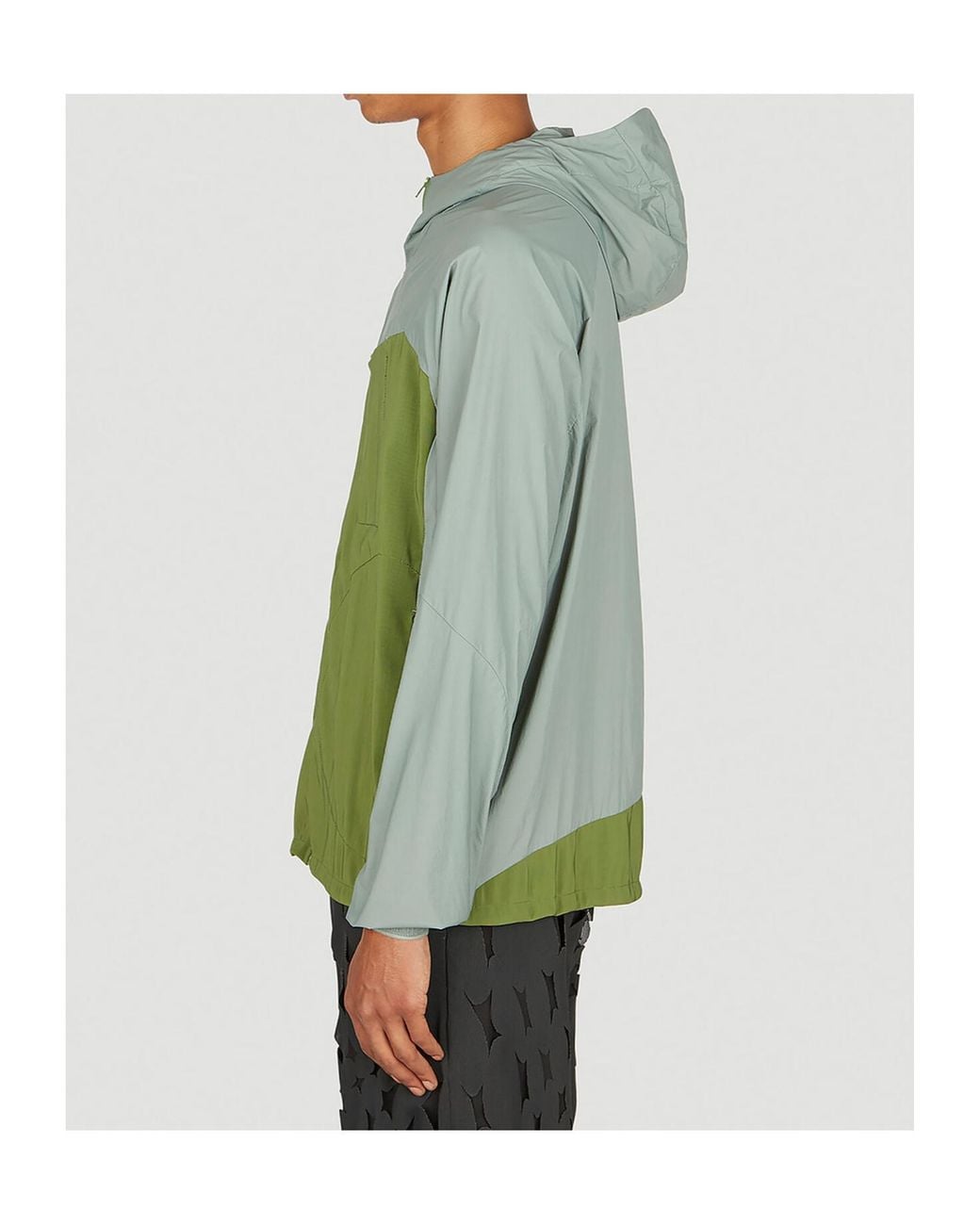 Post Archive Faction PAF Green Zipper Hooded Casual Jacket for men