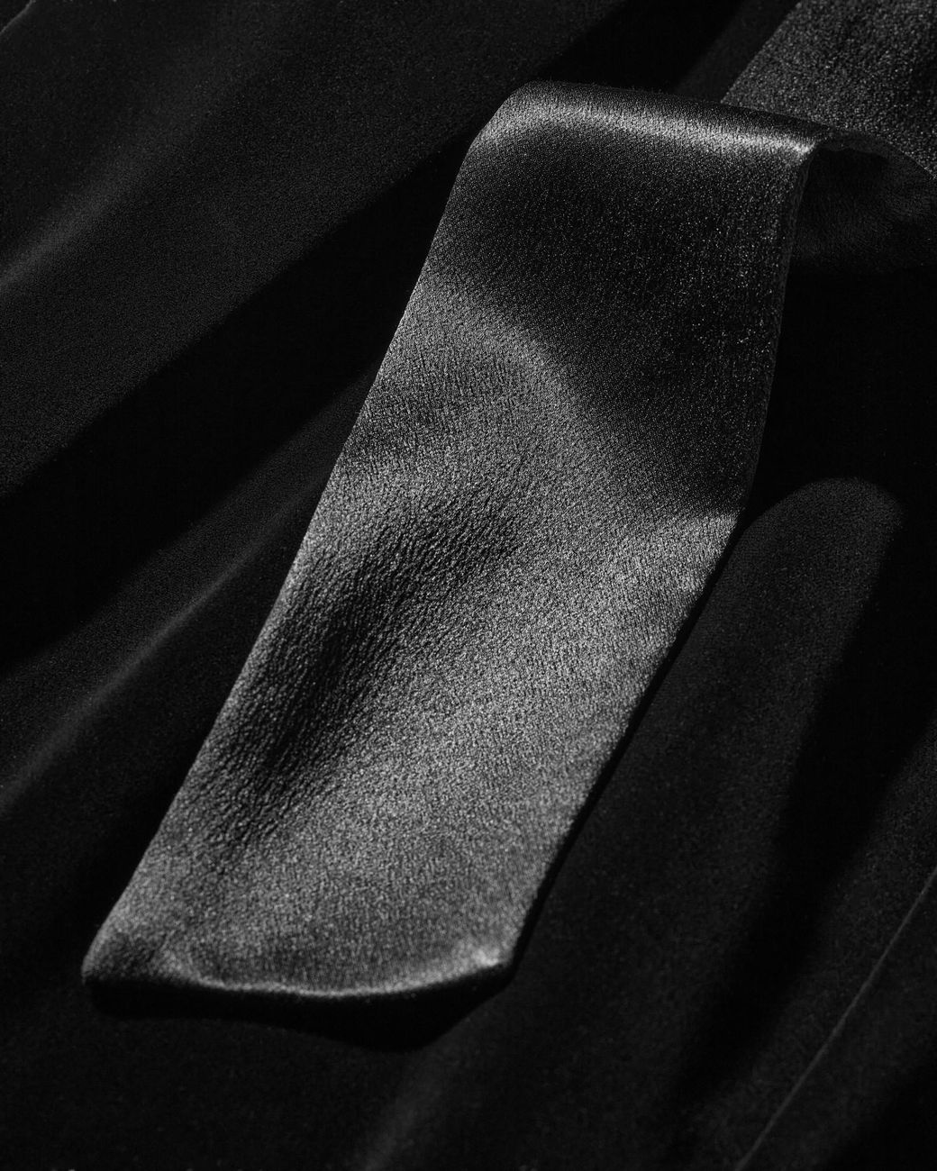 Saint Laurent Black Belt-Loop Shorts