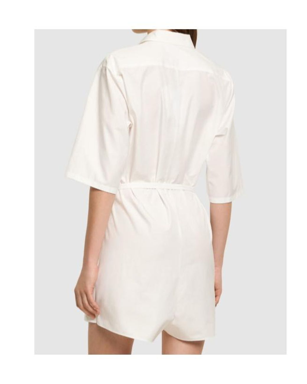 Auralee White Button-Down Bodysuit