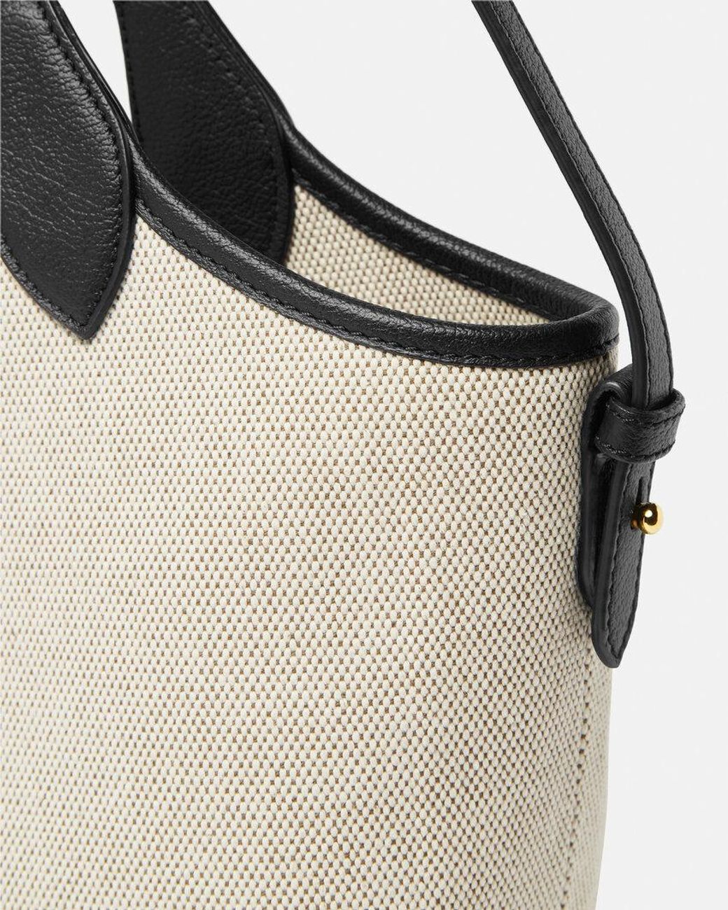 Versace White La Medusa Mini Tote Bag